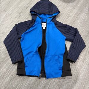 Kids Blue and Black Hooded Jacket